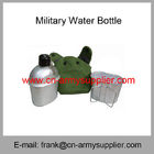 Wholesale Cheap China Plastic Aluminum Military Water Bottle with Oxford Cover