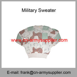 Wholesale Cheap China Military Camouflage Wool Acrylic  Police Army Cardigan