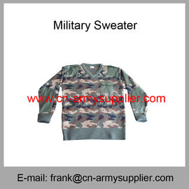 Wholesale Cheap China Military Camouflage Wool Acrylic  Police Army Cardigan