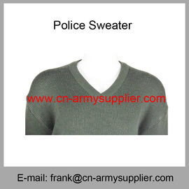 Wholesale Cheap China Military Wool Polyester Police Army Olive Green Jersey