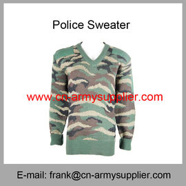 Wholesale Cheap China Military Wool Acrylic Polyester Army Camo Police Jumper