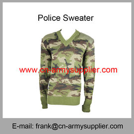 Wholesale Cheap China Military Wool Acrylic Polyester Army Camo Police Jumper