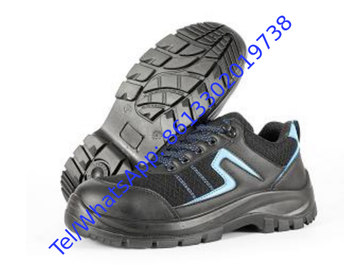 Aramid Midsole Safety Shoes Featuring EVA Sole Leather Upper Breathable Durable Protective Footwear for Construction Sites