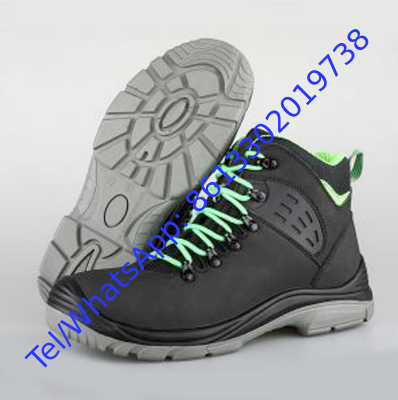 Aramid Midsole Safety Shoes Featuring EVA Sole Leather Upper Breathable Durable Protective Footwear for Construction Sites