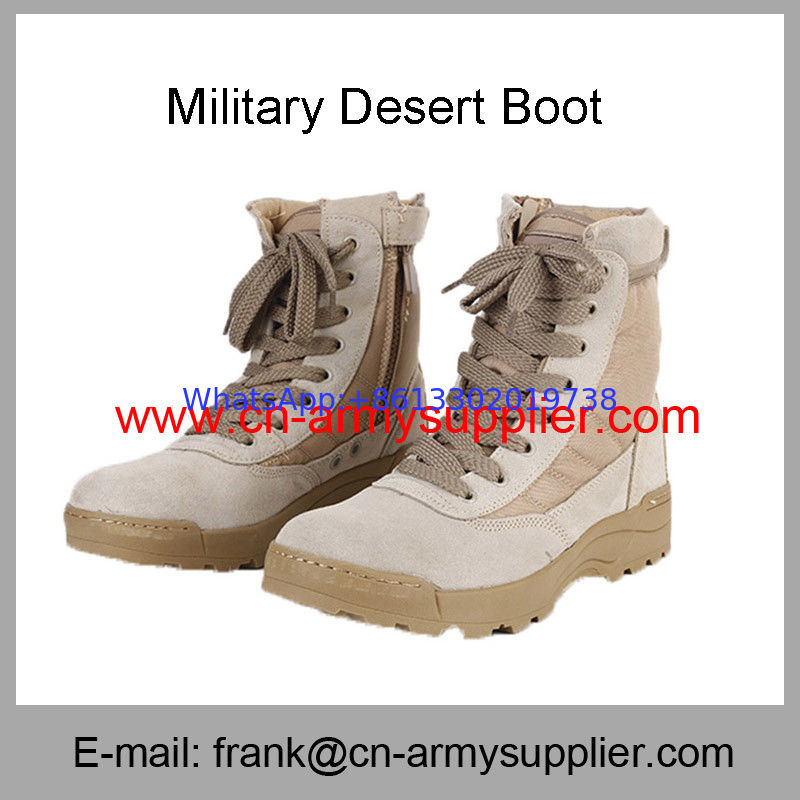 Wholesale Cheap China Army Brown Suede Military SWAT Desert Boots