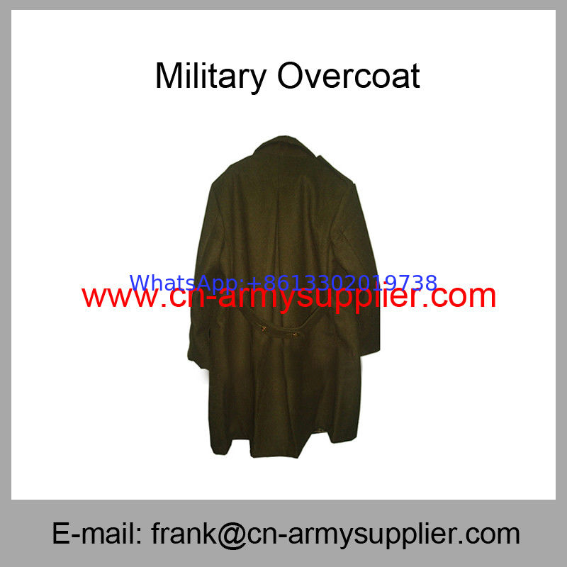 Wholesale Cheap China Military Wool Acrylic Army Police Long Great Coat