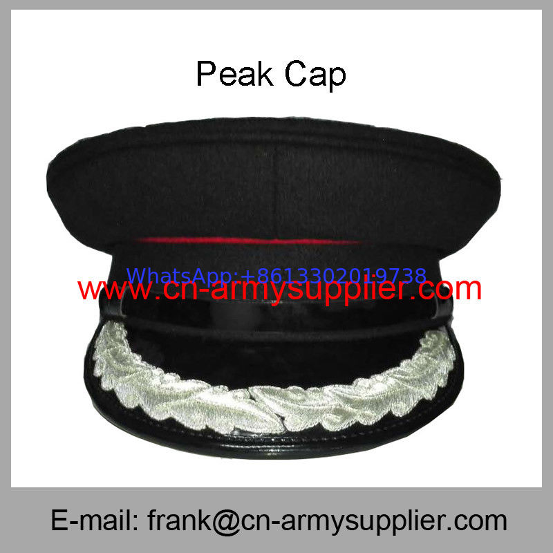 Wholesale Cheap China Army Silver Thread Color Military Police Peak Service Cap